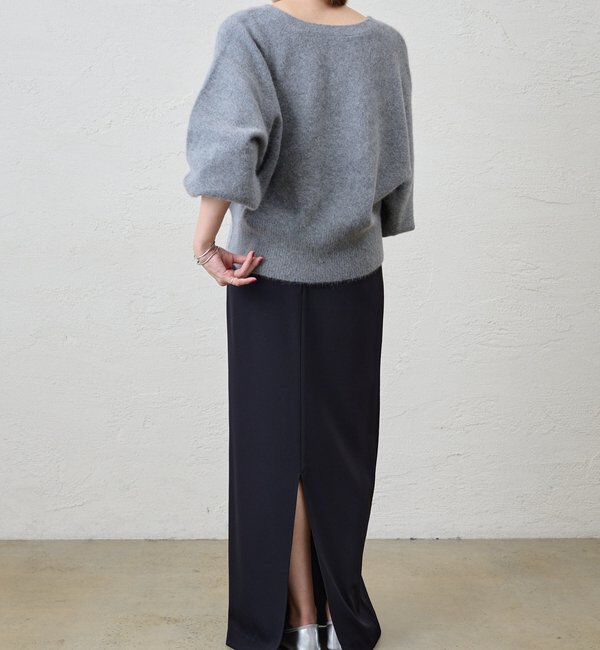  「ファーウールタイ付きカーディガン」|カーディガン|