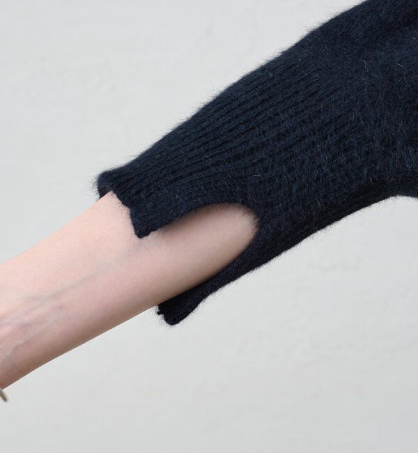  「ファーウールタイ付きカーディガン」|カーディガン|