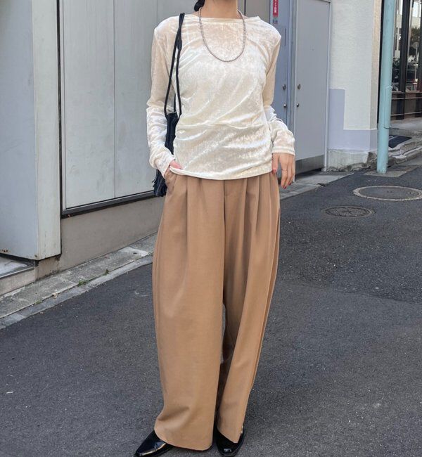  「シアーベロアトップス」|Tシャツ・カットソー|