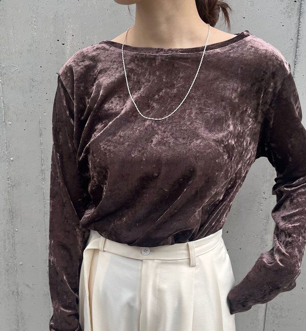  「シアーベロアトップス」|Tシャツ・カットソー|