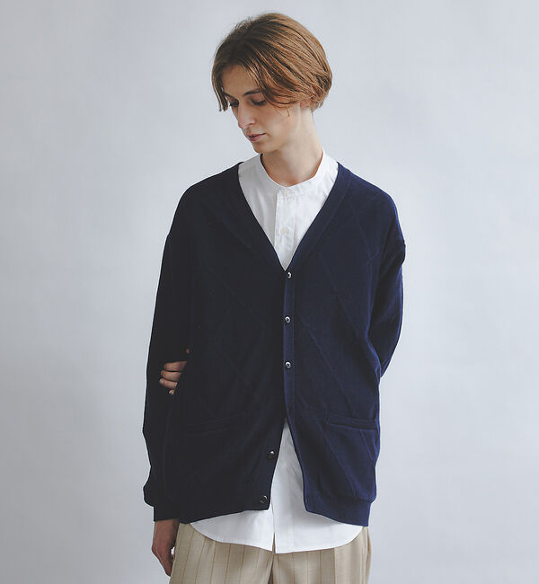 ABAHOUSE「【タクティカルポケット】タイプライター バンドカラーシャツ」|シャツ・ブラウス|