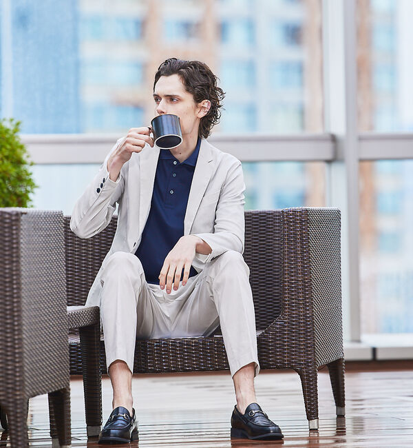 ABAHOUSE「【セットアップ対応】COOL DRYMAX イージー スラックス」|スラックス|