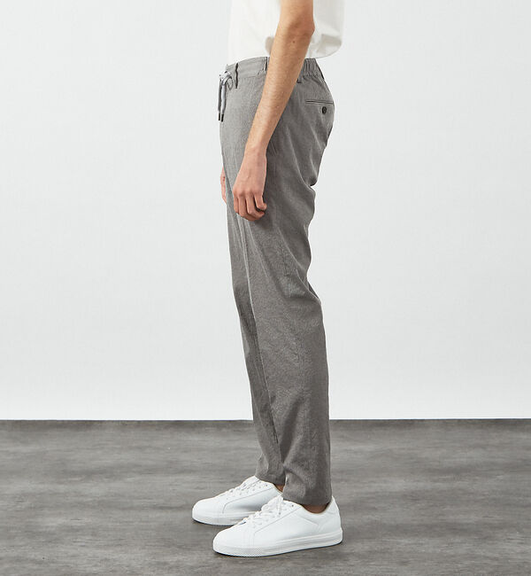 ABAHOUSE「【セットアップ対応】 PE-wrinkle ワッシャー イージースラックス /ス」|スラックス|