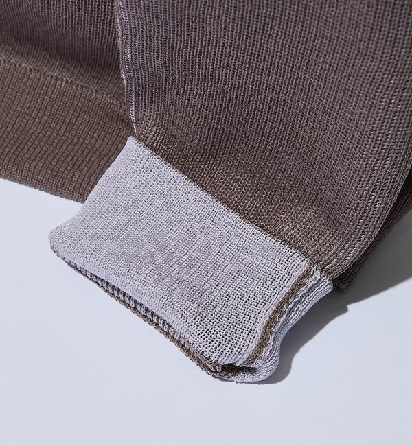 ABAHOUSE「ヘンリーネック ドライタッチ サマーニット / リブニット プルオーバー」|ニット・セーター|