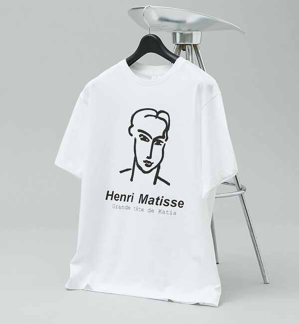 ABAHOUSE「【Henri Matisse / アンリ・マティス】ラインアート グラフィック」|Tシャツ・カットソー|ホワイト