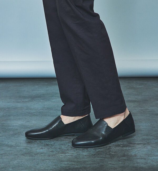 alfredoBANNISTER「【ソフトレザー】カウンターレス ゴア スリッポン」|ローファー|