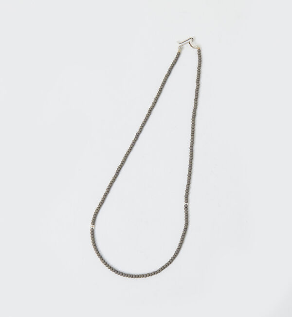 Rouge vif「【Dough. 】別注ビーズネックレス」|ネックレス|グレー