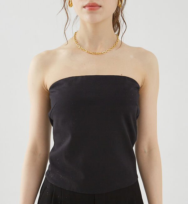 Rouge vif「パット付きベアトップサロペット」|オールインワン|