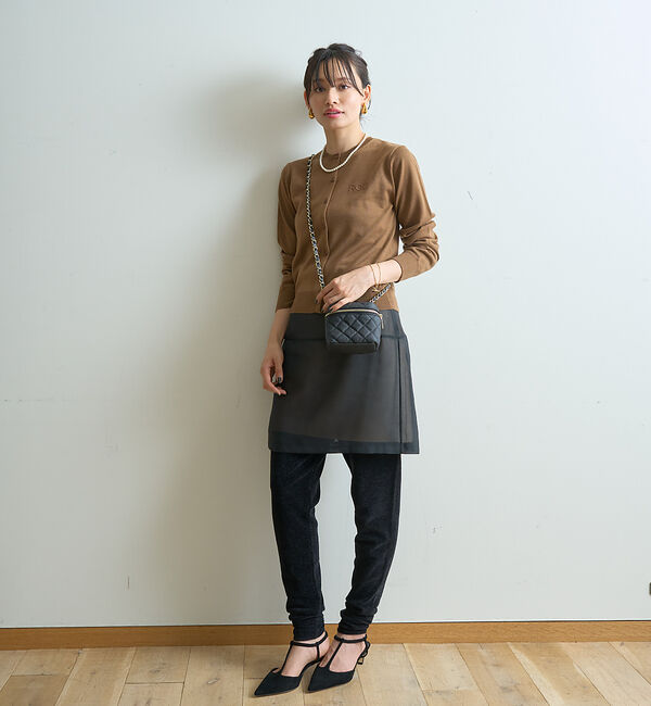 Rouge vif「シアーレイヤードサテンミニスカート」|スカート|