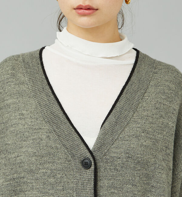 Rouge vif「バックロゴニットカーディガン」|カーディガン|