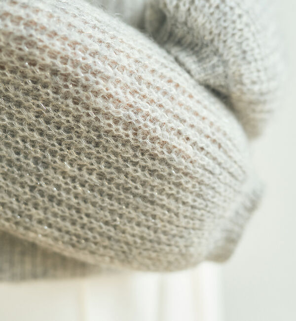 Rouge vif「ラメモヘアシアーパフプルオーバー」|ニット・セーター|