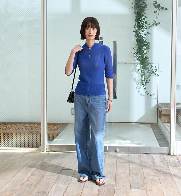 Rouge vif「両畦スリットシアーニットプルオーバー」|ニット・セーター|