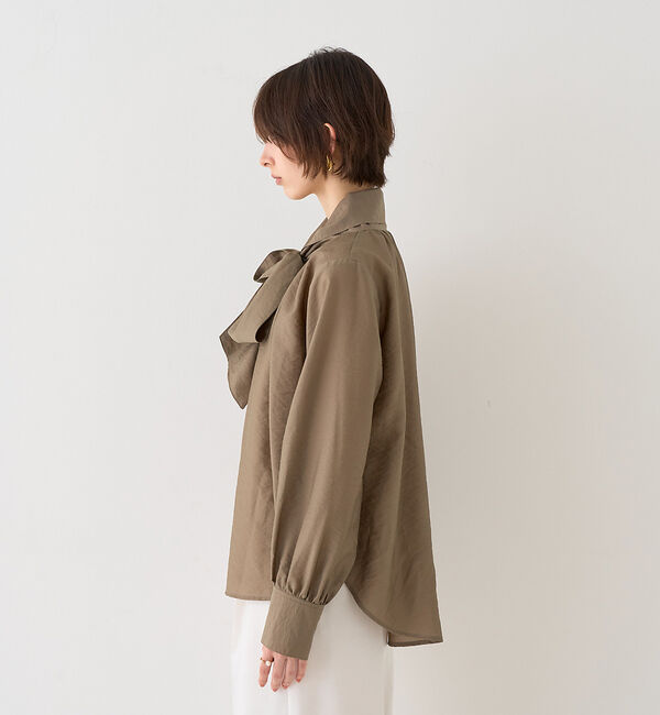 Rouge vif「【一部店舗限定】袖ボリュームボウタイブラウス」|シャツ・ブラウス|