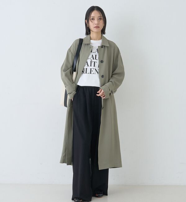 Rouge vif「【2サイズ展開】ステンカラーロングコート」|ステンカラーコート|