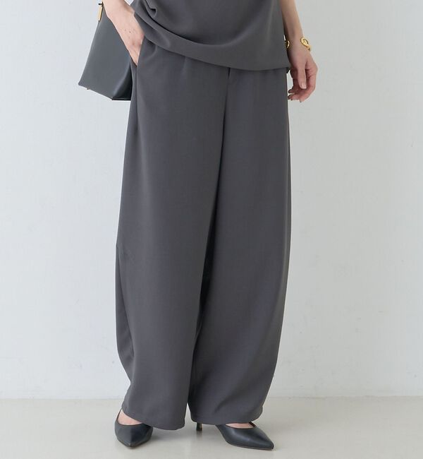 Rouge vif「【セットアップ対応】脇シームレスワイドカーブパンツ」|その他|チャコールグレー