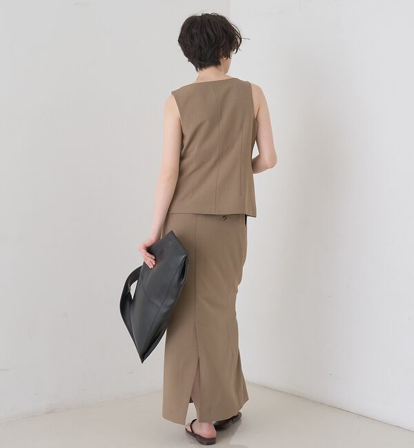 Rouge vif「【セットアップ対応】リネン混ジレ/ベスト」|ベスト・ジレ|