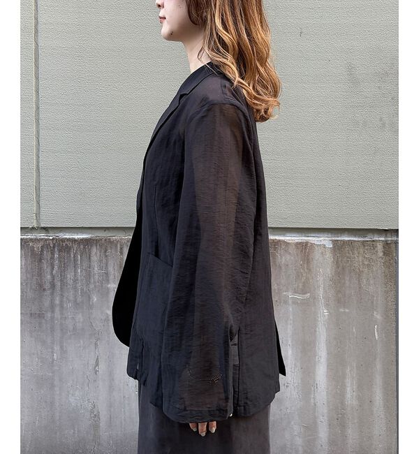 Rouge vif「【一部店舗限定】シアーシングルジャケット」|テーラードジャケット|