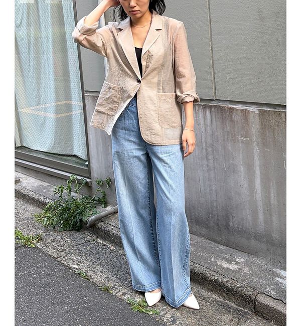 Rouge vif「【一部店舗限定】シアーシングルジャケット」|テーラードジャケット|