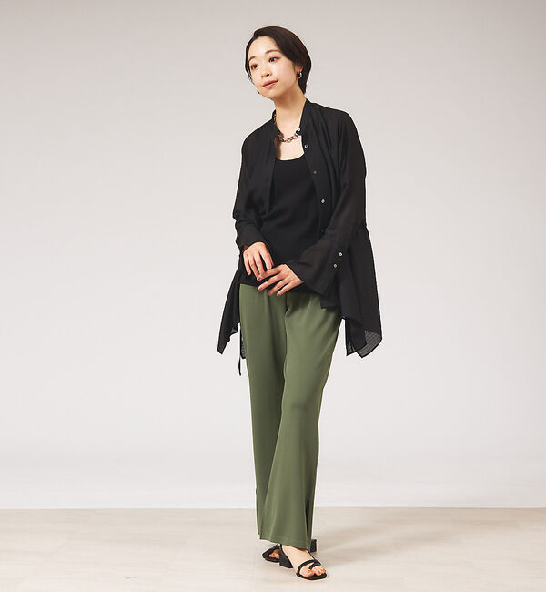 qualite「エアリージャガードブラウス」|シャツ・ブラウス|