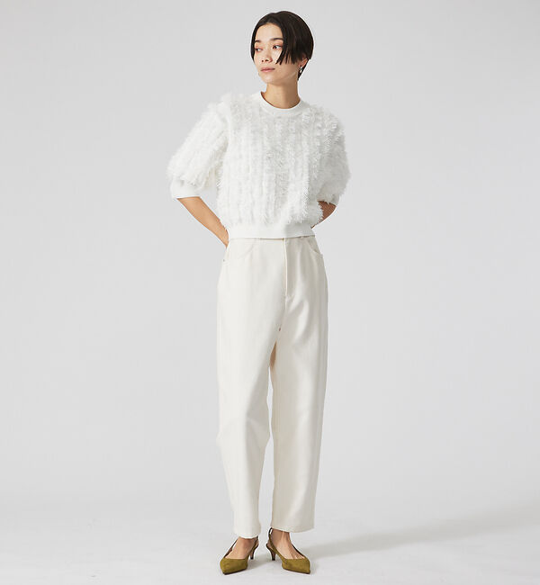 qualite「フリンジニットプルオーバー」|ニット・セーター|