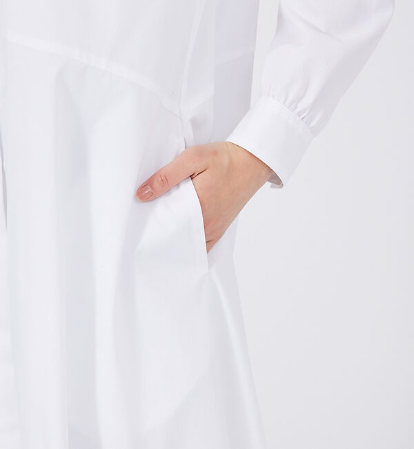 qualite「イレギュラーヘムシャツワンピース」|ワンピース|