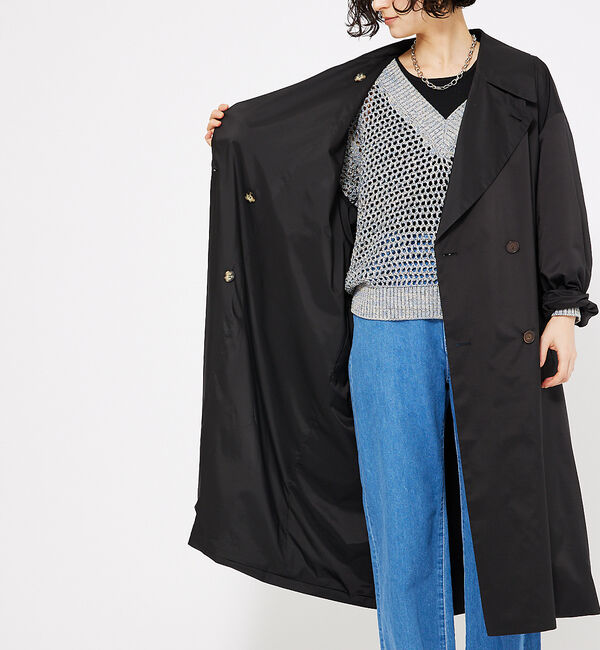 qualite「ライトタフタコート」|トレンチコート|