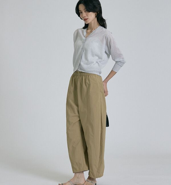 qualite「【接触冷感・透湿・撥水・UVカット】ナイロンタスランパラシュートパンツ/セットア」|その他|