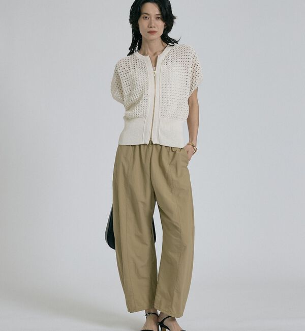 qualite「【接触冷感・透湿・撥水・UVカット】ナイロンタスランパラシュートパンツ/セットア」|その他|