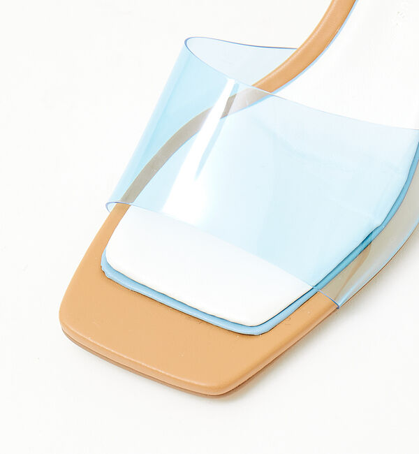 AU BANNISTER「クリアヒールミュール」|サンダル|