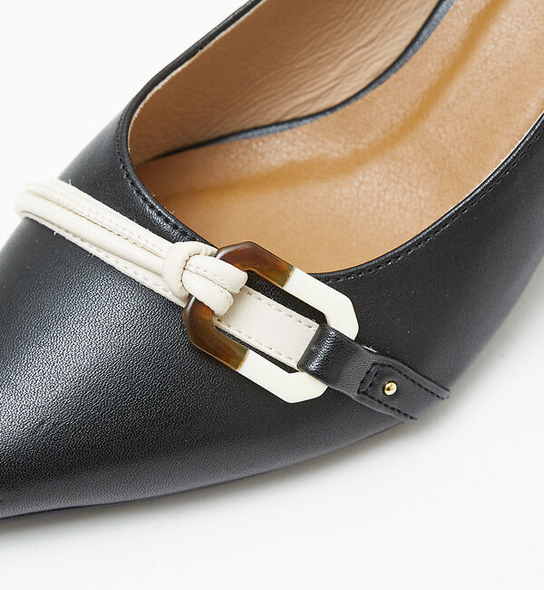 AU BANNISTER「【晴雨兼用】モチーフメタルラインパンプス」|レインシューズ|