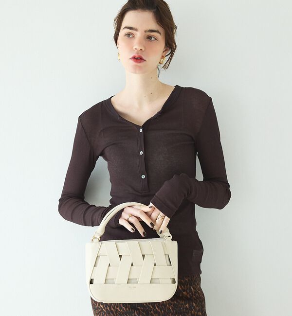 LOWELL things「Latti/レザー2WAYミニショルダーバッグ」|かごバッグ|