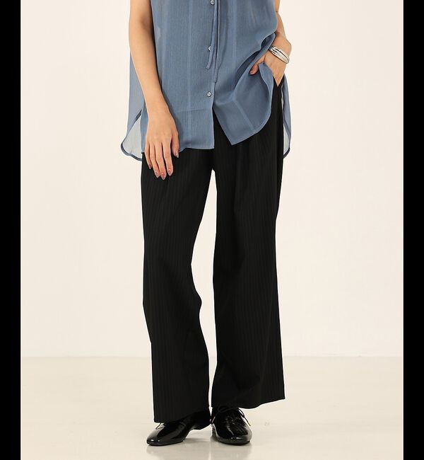 abahouse mavie「【セットアップ対応】ピンストライプ＆無地タックワイドパンツ」|その他|
