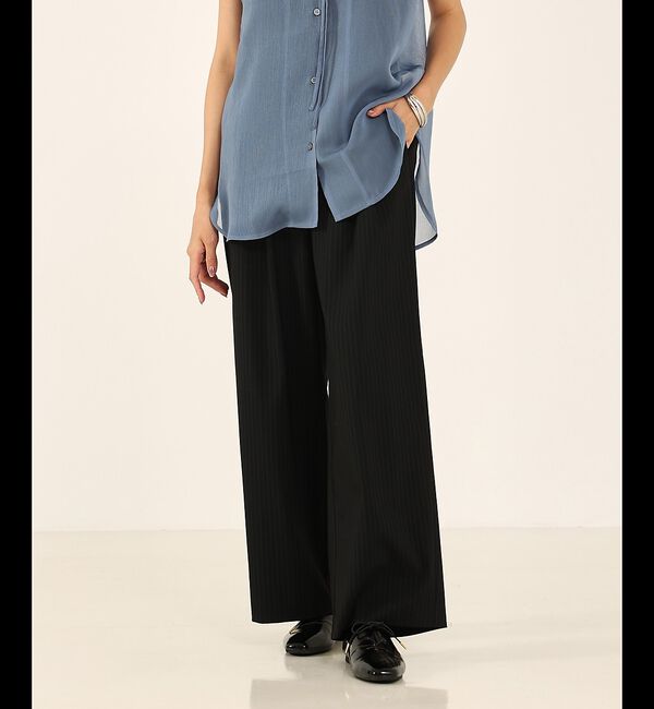 abahouse mavie「【セットアップ対応】ピンストライプ＆無地タックワイドパンツ」|その他|