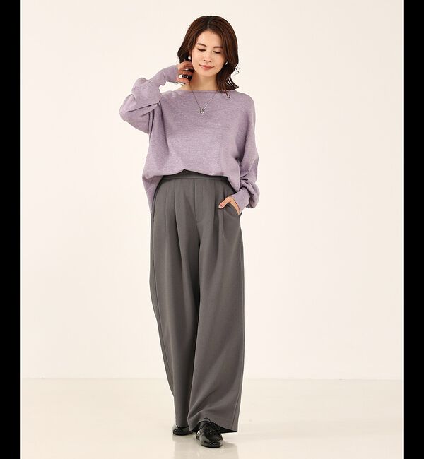 abahouse mavie「【セットアップ対応】ピンストライプ＆無地タックワイドパンツ」|その他|