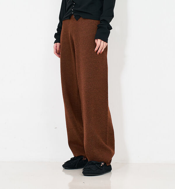 NOMINE「【セットアップ/ユニセックス】スウェットライク ニットパンツ」|その他|