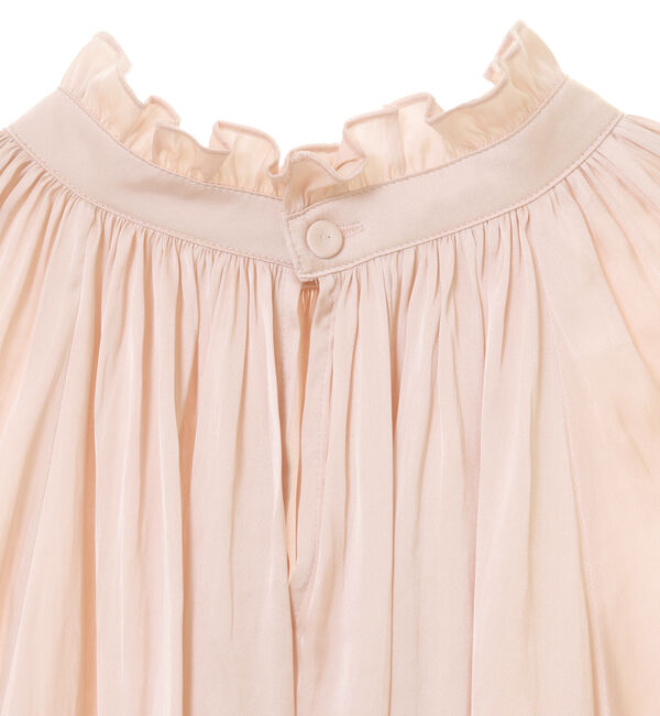 TIARA「《定番》ヴィンテージサテン2WAYフリルネックブラウス」|シャツ・ブラウス|