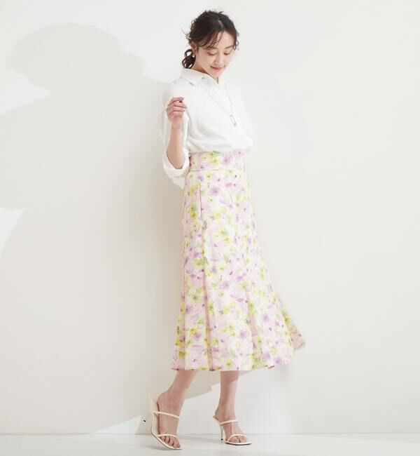 TIARA「カルゼフラワープリントマーメイドスカート」|スカート|