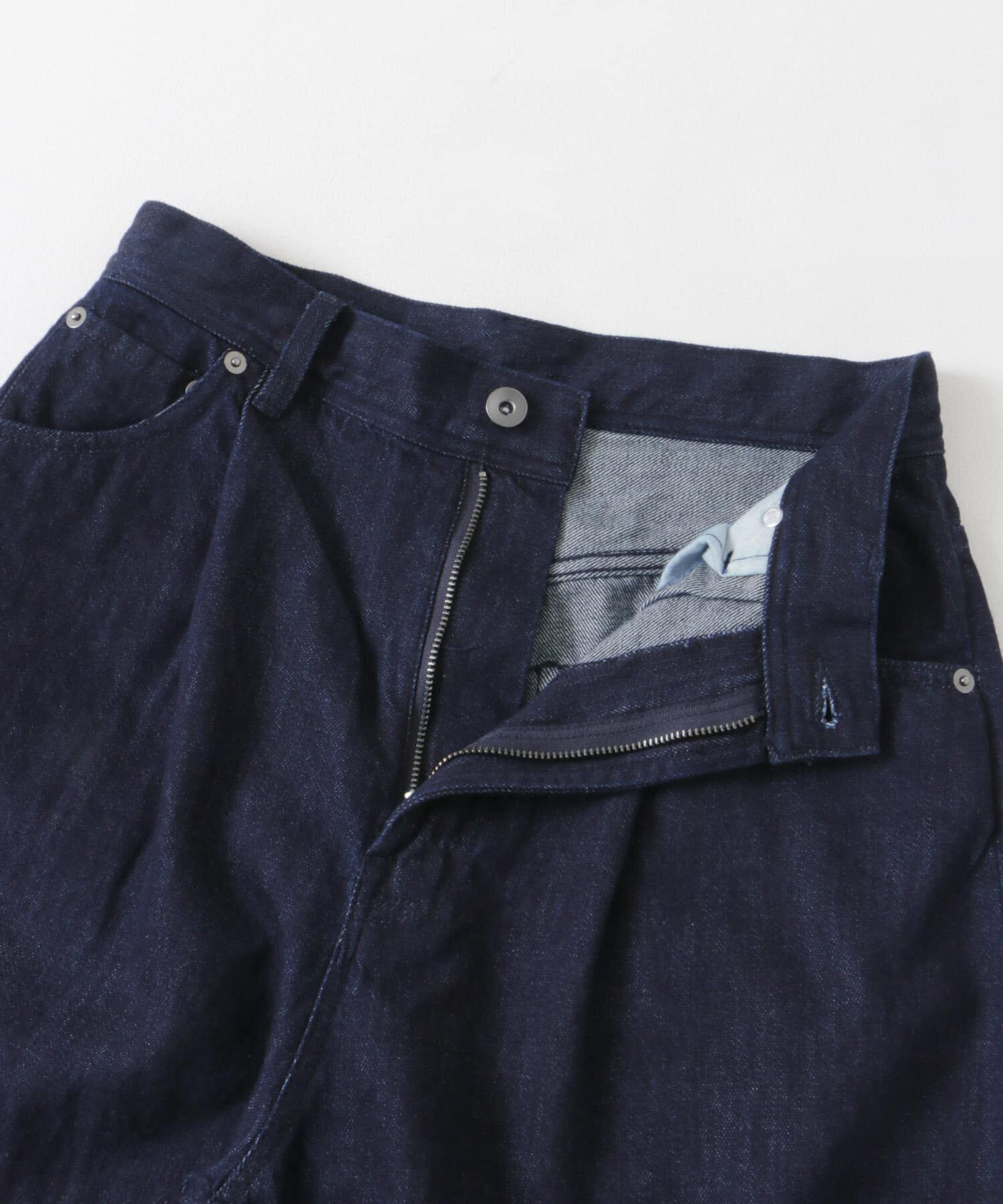 URBAN RESEARCH DOORS「Denim Tuck Wide Pants」|デニム|
