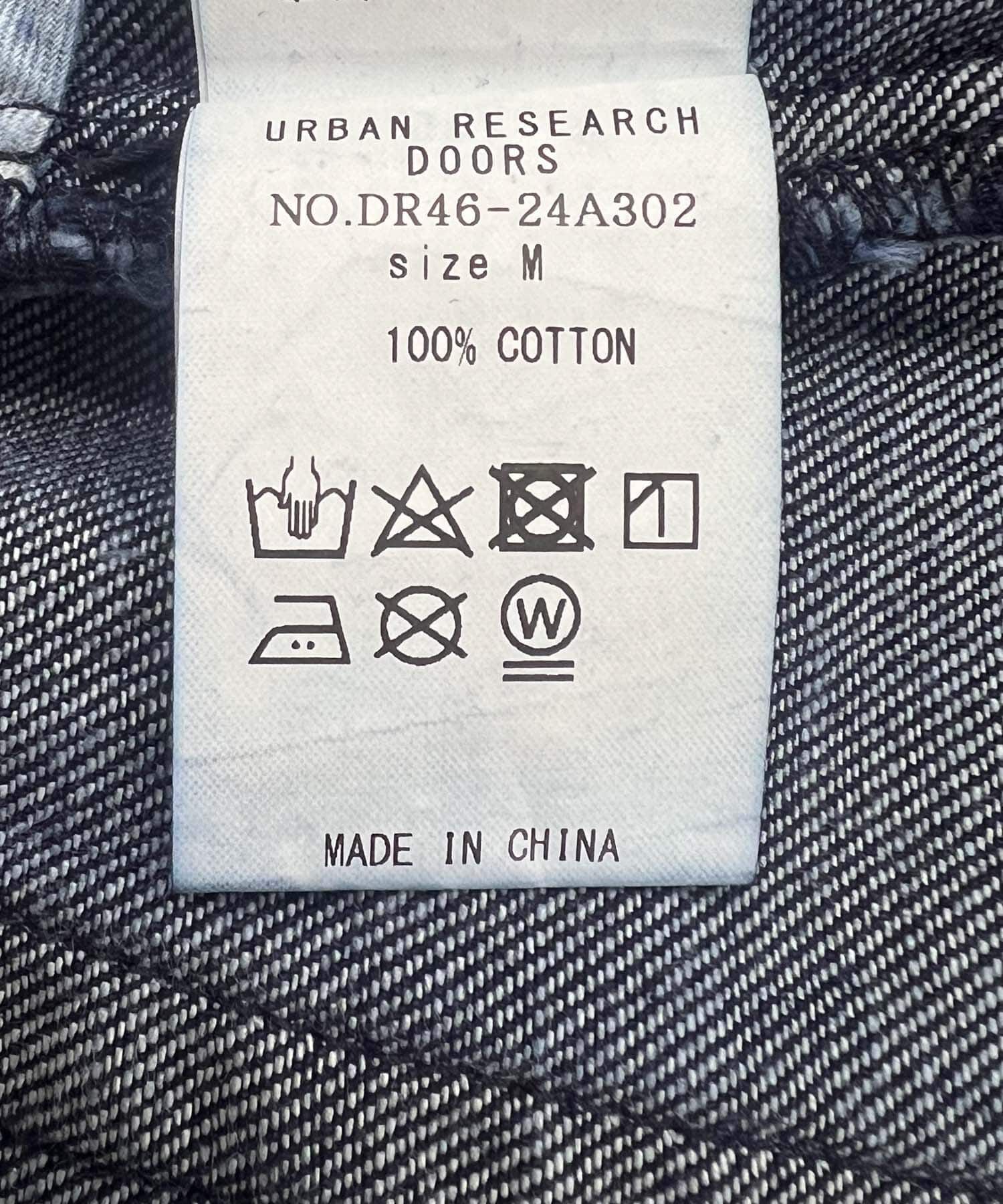 URBAN RESEARCH DOORS「Denim Tuck Wide Pants」|デニム|