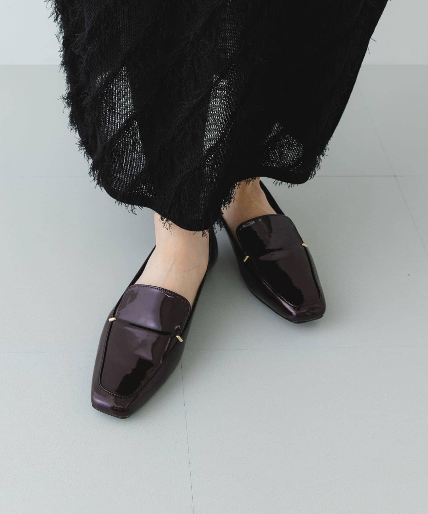 RODE SKO「『MADE IN JAPAN』スクエアトゥプチメタルローファー」|ローファー|