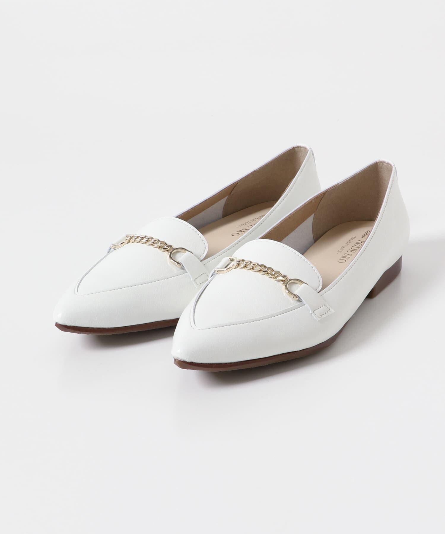 RODE SKO「『MADE IN JAPAN』プチチェーンフラットシューズ」|ローファー|