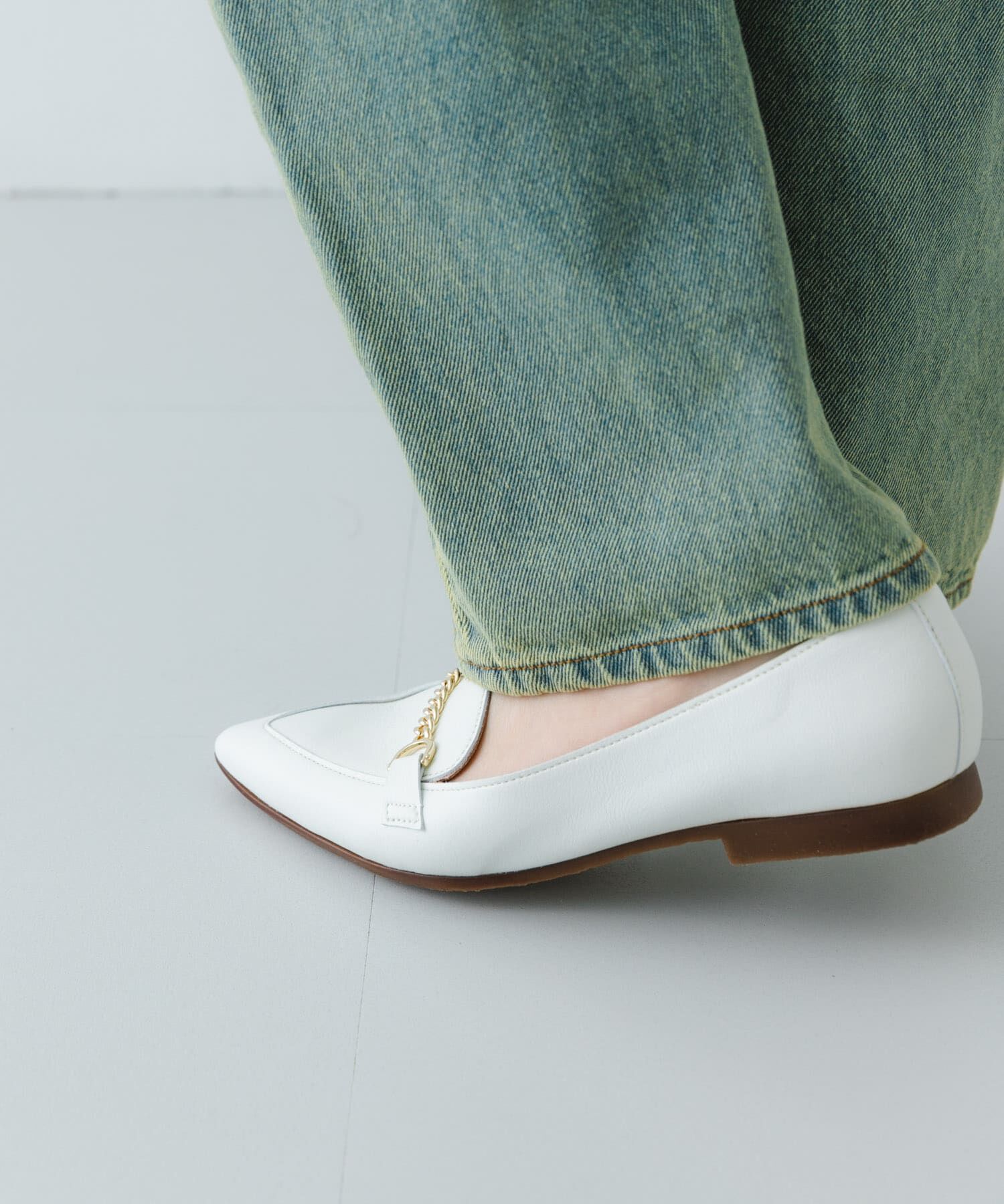 RODE SKO「『MADE IN JAPAN』プチチェーンフラットシューズ」|ローファー|