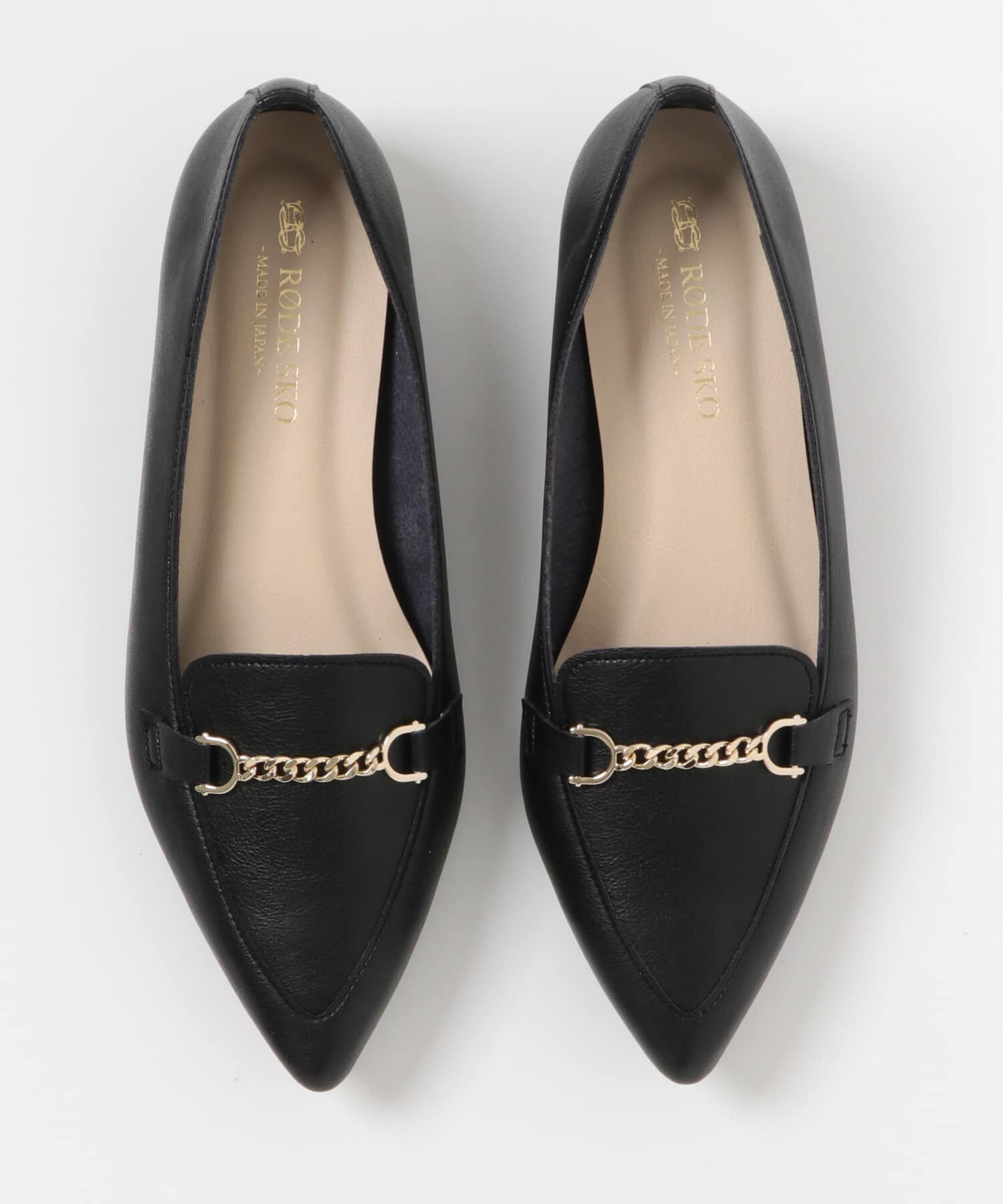 RODE SKO「『MADE IN JAPAN』プチチェーンフラットシューズ」|ローファー|