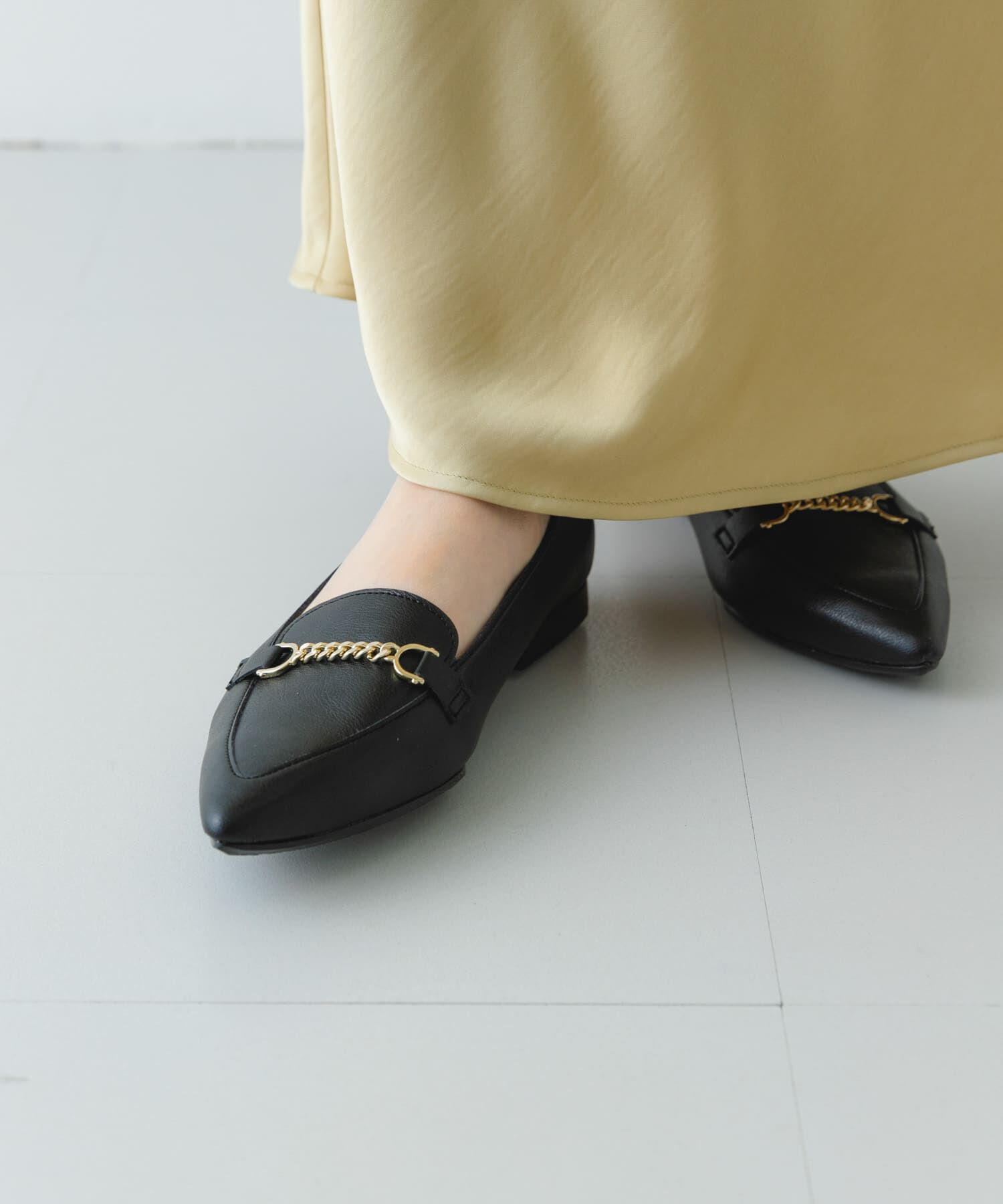 RODE SKO「『MADE IN JAPAN』プチチェーンフラットシューズ」|ローファー|