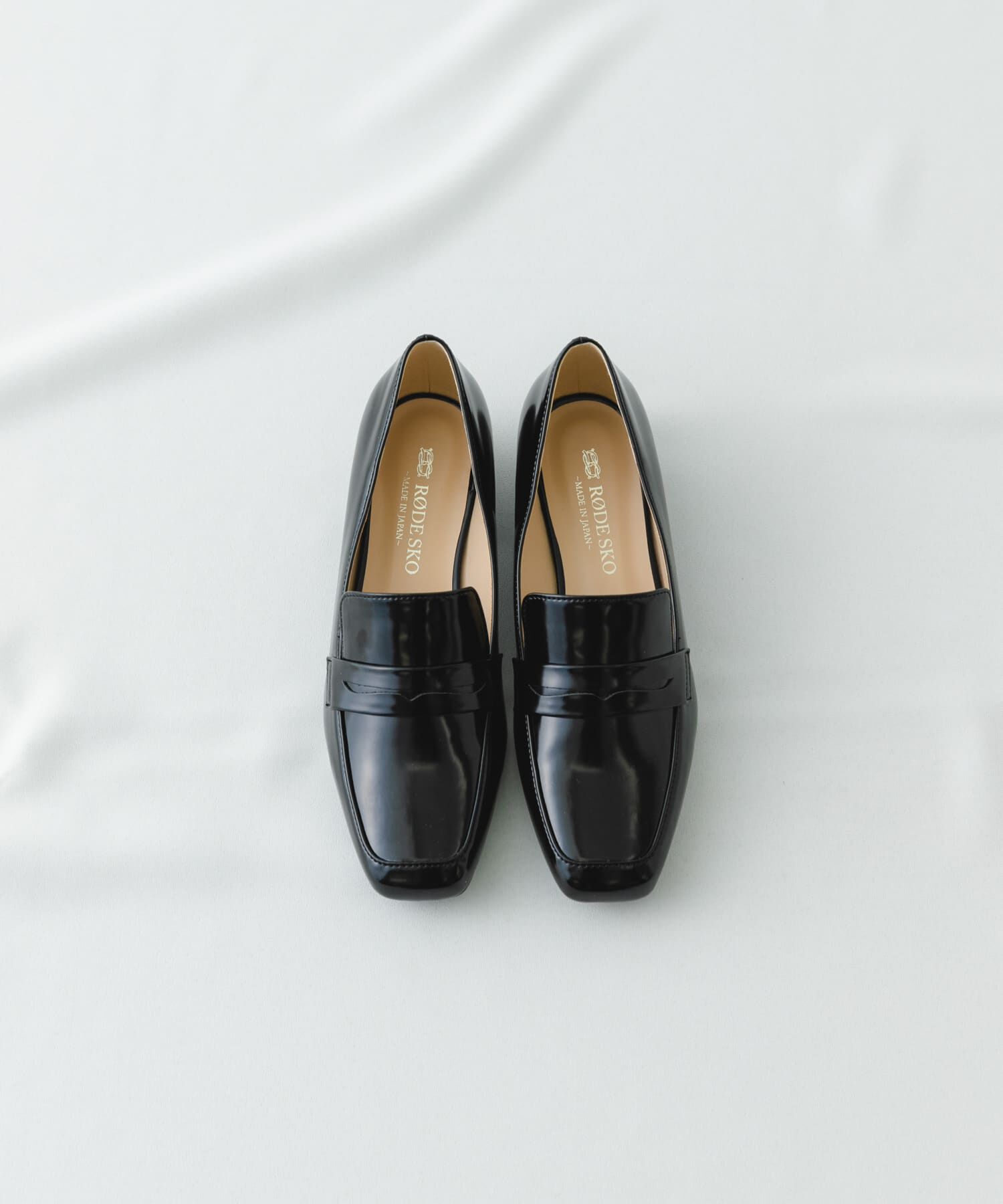 RODE SKO「『MADE IN JAPAN』3cmヒールローファー」|ローファー|ブラック