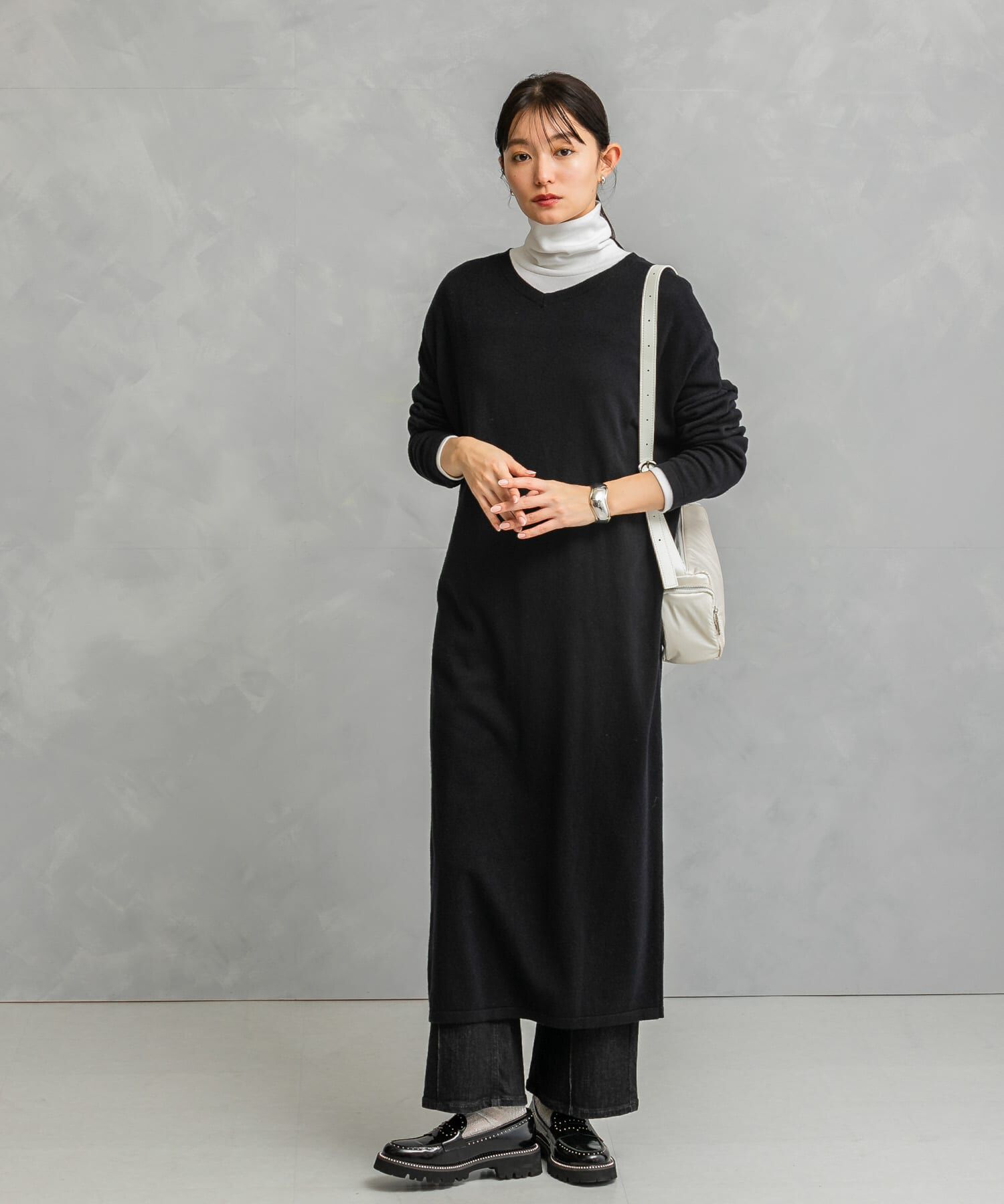 URBAN RESEARCH ROSSO「カシミヤ混2WAYニットワンピース」|ワンピース|