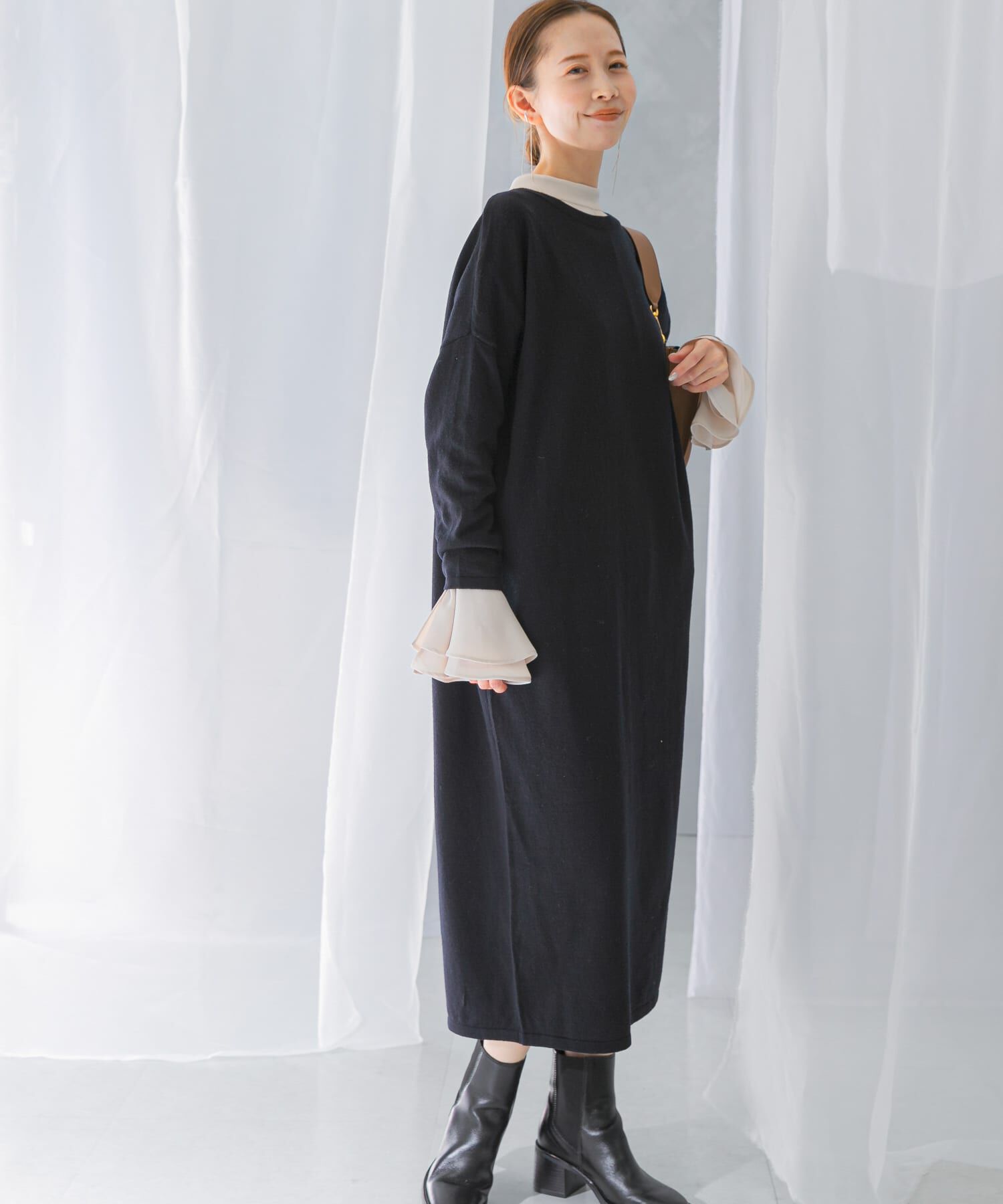 URBAN RESEARCH ROSSO「カシミヤ混2WAYニットワンピース」|ワンピース|