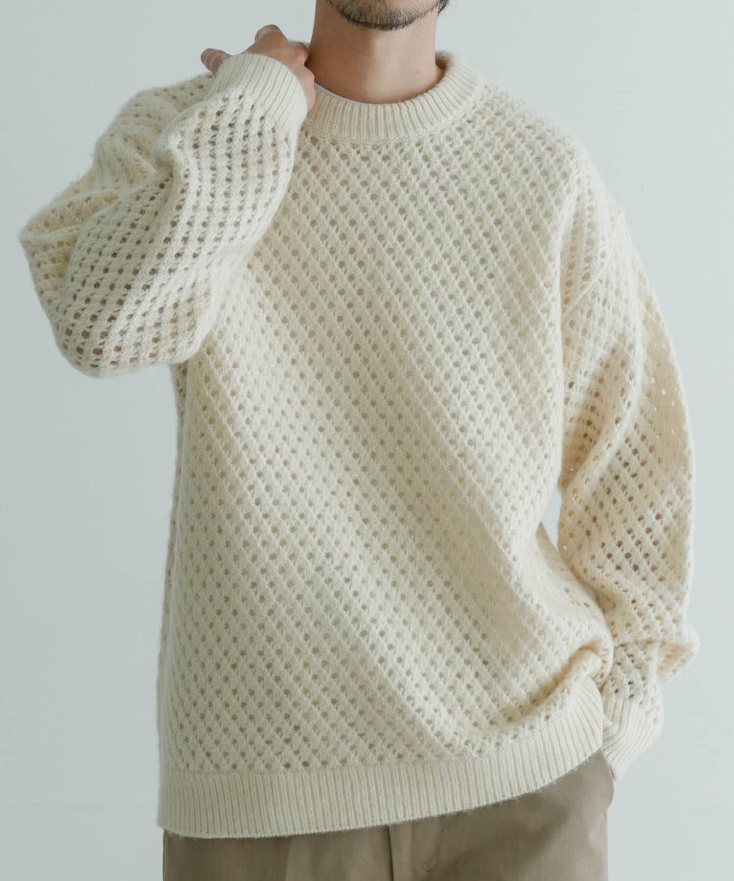 URBAN RESEARCH「ウールアクリルメッシュニット」|ニット・セーター|