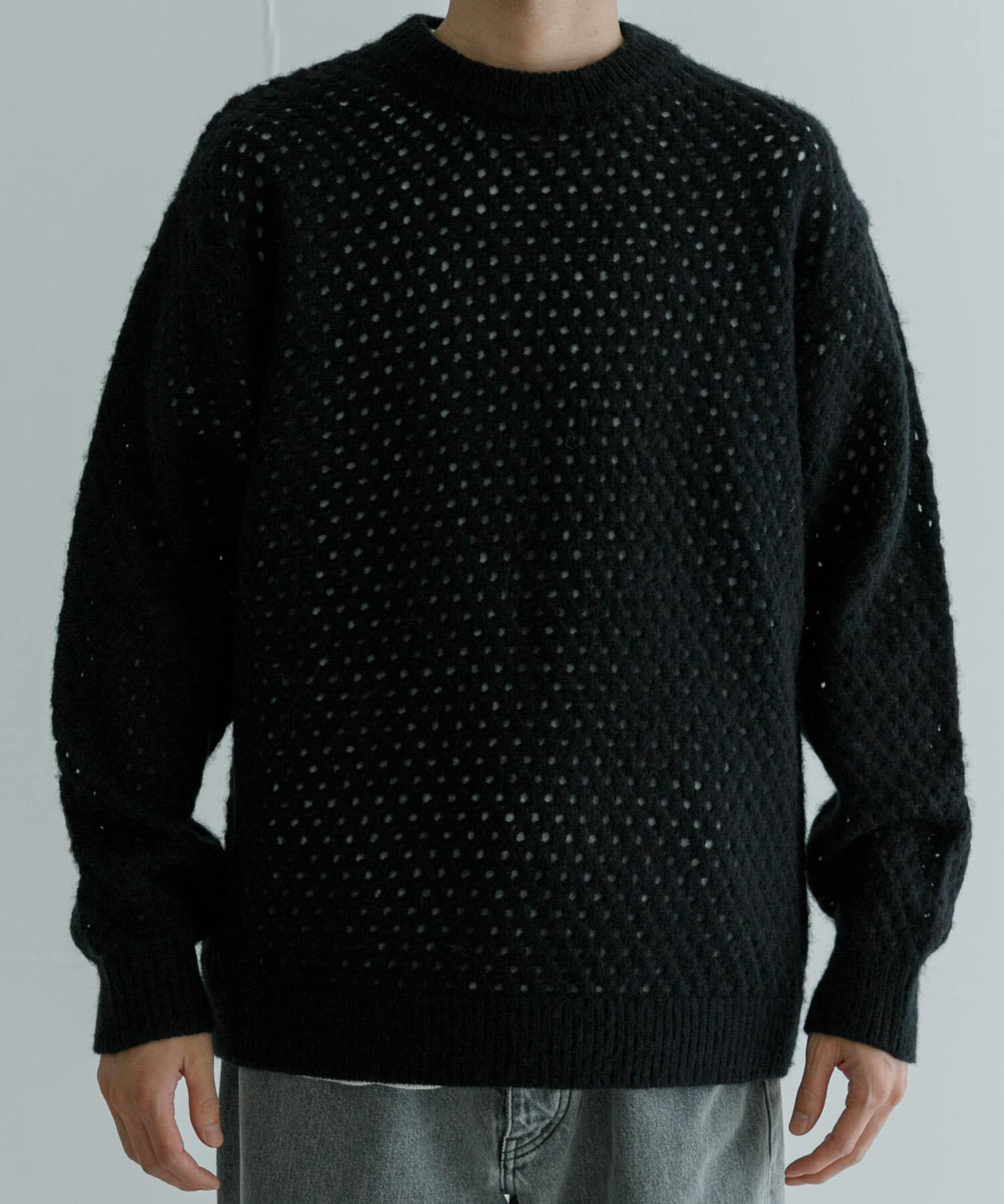 URBAN RESEARCH「ウールアクリルメッシュニット」|ニット・セーター|