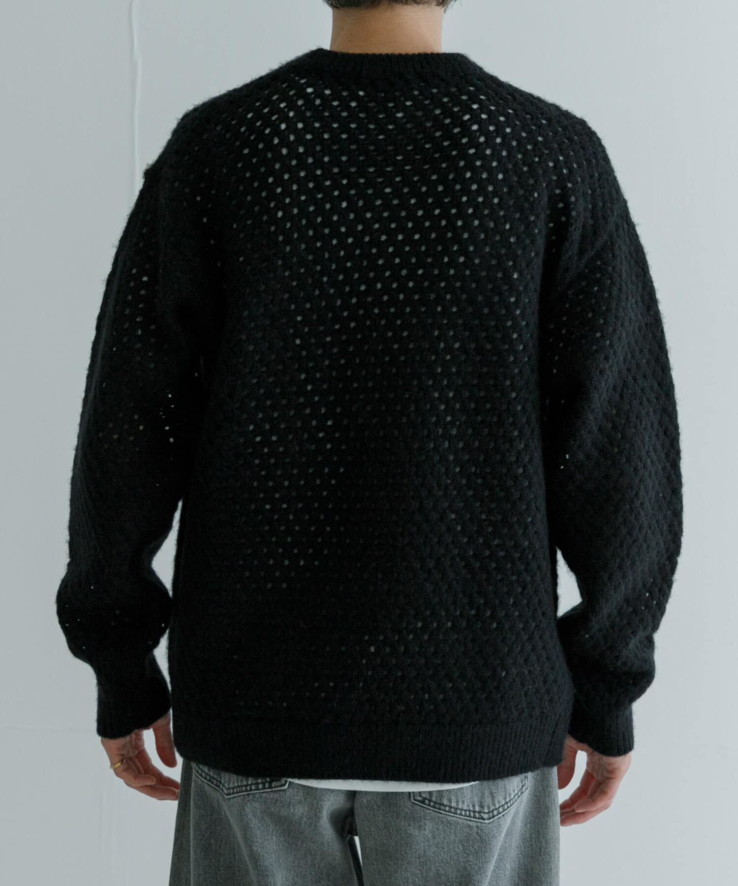 URBAN RESEARCH「ウールアクリルメッシュニット」|ニット・セーター|